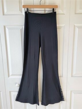 Vintage Y2K Studded Split Flare Pants Size S Alt Emo Goth 90s Step by Step